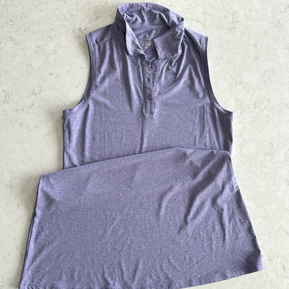 Purple collard athletic dress size medium